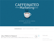 Tablet Screenshot of caffeinatedmarketing.net